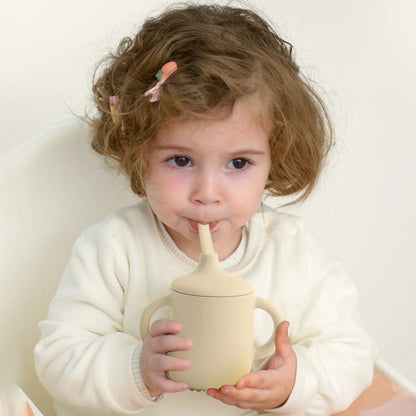 Baby Silicone Straw Cup