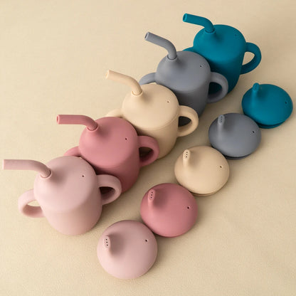 Baby Silicone Straw Cup